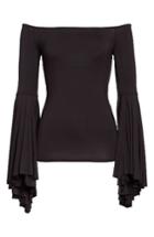 Women's Free People Birds Of Paradise Off The Shoulder Top - Black