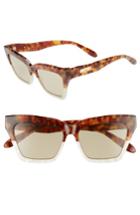 Women's Sonix Half Half 54mm Cat Eye Sunglasses - Pearl Tortoise/ Sage Solid