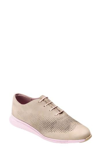 Women's Cole Haan 'zerogrand' Perforated Wingtip B - Beige