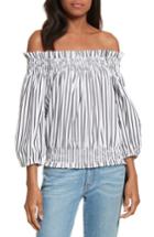 Women's Caroline Constas Lou Off The Shoulder Crop Top - White