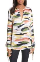 Women's Equipment Sayer Tie-sleeve Silk Top - White