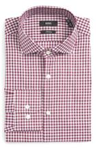 Men's Boss Mark Sharp Fit Easy Iron Check Dress Shirt