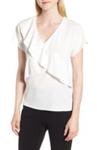 Women's Boss Inona Ruffled Top - White