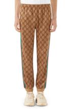 Men's Gucci Print Tech Jersey Jogger Pants