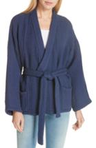 Women's Mes Desmoilles Jacquard Kimono Jacket - Blue