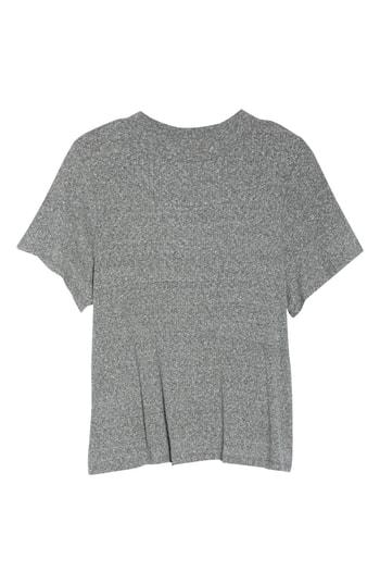 Women's Bp. Mock Neck Slouch Tee - Grey