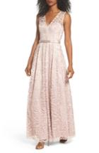 Women's Eliza J Belted Embroidered Gown - Pink