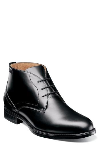 Men's Florsheim Midtown Waterproof Chukka Boot .5 D - Black
