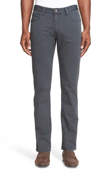 Men's Armani Collezioni Straight Leg Five-pocket Pants R - Blue