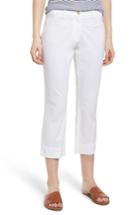Women's Brax Sunny Stretch Cotton Slit Hem Pants - White