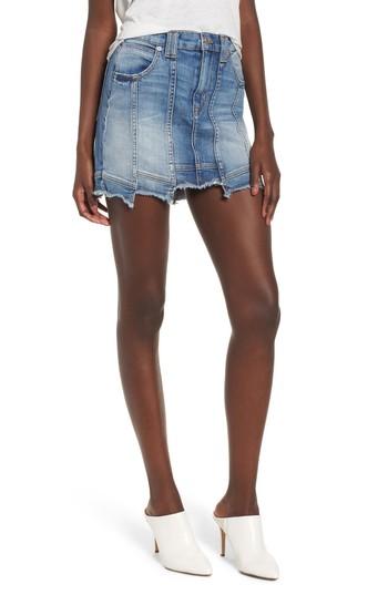 Women's Hudson Jeans Step Hem Skirt - Blue