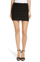Women's Alice + Olivia Elana Sequin Miniskirt - Black