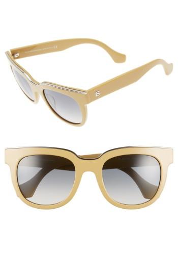 Women's Balenciaga Paris Rectangular 52mm Sunglasses -