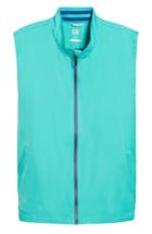 Men's Cutter & Buck Nine Iron Drytec Zip Vest, Size - Green