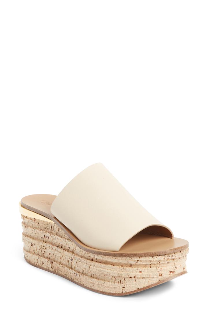 Women's Chloe Camille Cork Platform Sandal Us / 36eu - Beige