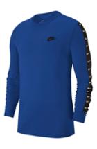 Men's Nike Nsw Swoosh Logo Long Sleeve T-shirt R - Blue