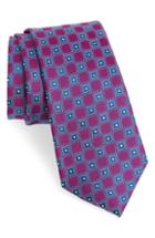 Men's Nordstrom Men's Shop Sophia Medallion Silk Tie, Size - Pink