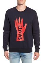Men's French Connection Hi Fit Sweatshirt, Size Medium - Blue