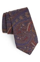 Men's Michael Bastian Paisley Wool Tie, Size - Burgundy