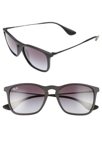 Men's Ray-ban Chris 54mm Gradient Lens Sunglasses - Black