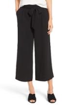 Petite Women's Halogen Wide Leg Crop Pants, Size P - Black