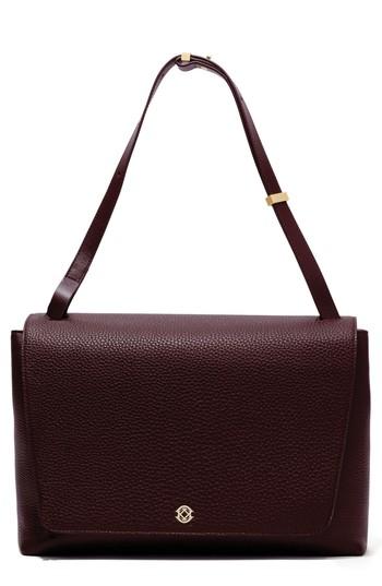 Dagne Dover Simone Leather Satchel - Burgundy