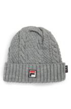 Women's Fila Heritage Cable Knit Beanie - Grey
