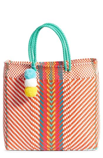 Boutique Mexico Medium Stella Short Handle Tote - Orange