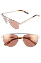 Women's Kendall + Kylie Lexi 56mm Navigator Sunglasses - Rose Gold/ Copper/ Gold Mirror