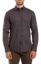 Men's Ben Sherman Retro Trim Fit Geo Print Sport Shirt - Blue