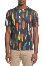 Men's Paul Smith Feather Print T-shirt - Black
