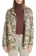 Women's Atm Anthony Thomas Melillo Camo Stretch Cotton Field Jacket - Green