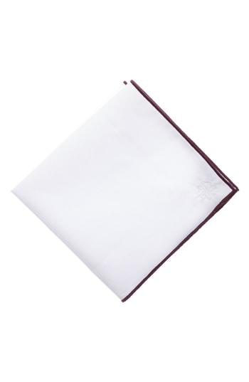 Men's Hook + Albert Solid Cotton Pocket Square