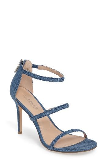 Women's Charles By Charles David Ria Strappy Sandal M - Blue