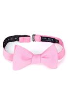 Men's Ted Baker London Solid Cotton Bow Tie, Size - Pink