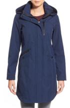 Women's Kristen Blake Crossdye Hooded Soft Shell Jacket (regular & ), Size Medium - Blue