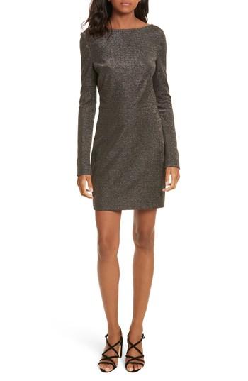 Women's Diane Von Furstenberg Sparkle Sheath Minidress - Black