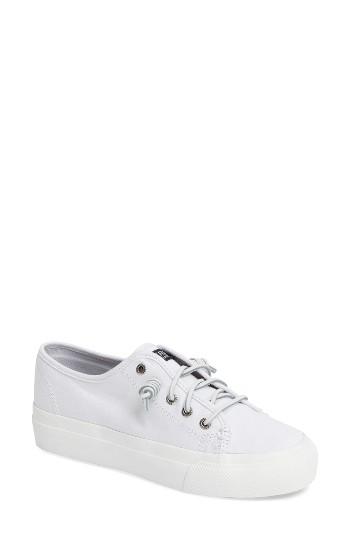 Women's Sperry Sky Sail Platform Sneaker .5 M - White