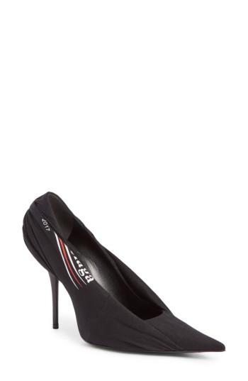 Women's Balenciaga Logo Wrap Pump Us / 36eu - Black