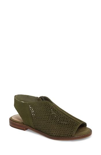 Women's Kelsi Dagger Brooklyn Seneca Perforated Sandal .5 M - Green