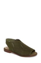 Women's Kelsi Dagger Brooklyn Seneca Perforated Sandal .5 M - Green