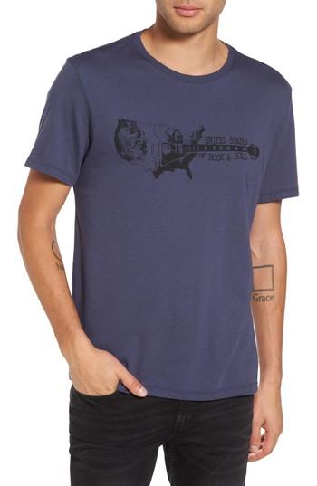 Men's John Varvatos Star Usa Guitar Stack Graphic T-shirt - Blue