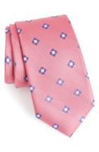 Men's Nordstrom Men's Shop Oxford Medallion Silk Tie, Size - Pink