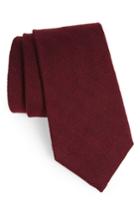 Men's Michael Bastian Herringbone Wool & Silk Tie, Size - Burgundy