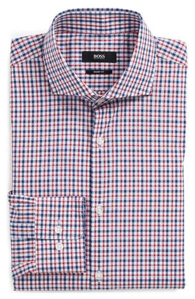 Men's Boss Sharp Fit Check Dress Shirt