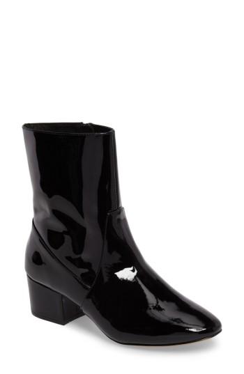 Women's Botkier Gable Patent Block Heel Bootie .5 M - Black