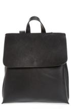 Sole Society Selena Faux Leather Backpack - Black