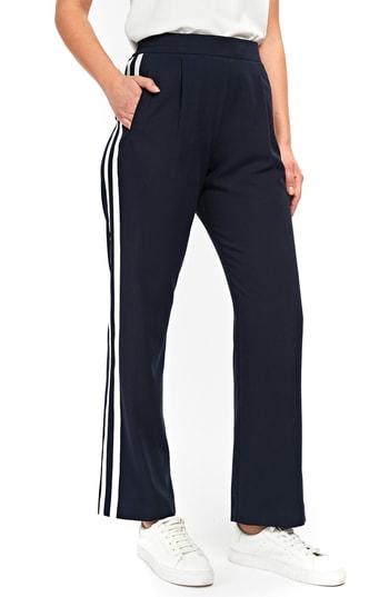 Women's Wallis Athleisure Double Stripe Trousers Us / 14 Uk - Blue