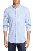 Men's Nordstrom Men's Shop Trim Fit Non-iron Dobby Check Sport Shirt
