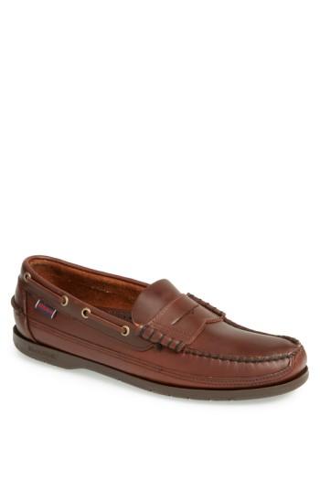 Men's Sebago 'sloop' Penny Loafer .5 M - Brown